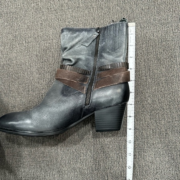 Earth Spruce Dark Grey Leather Ankle Boots Size 8/8.5 - Picture 13 of 13